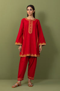 Unstitched 3 Piece Embroidered Khaddar Suit