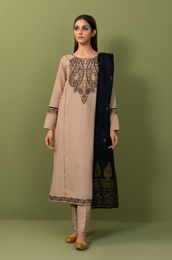 Stitched 3 Piece Embroidered Multi Neps Suit