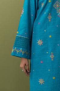 Unstitched 3 Piece Textured Slub Suit