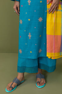 Unstitched 3 Piece Textured Slub Suit