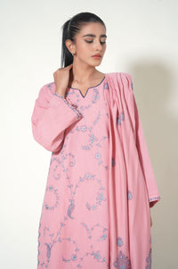 Unstitched 3 Piece Textured Slub Suit
