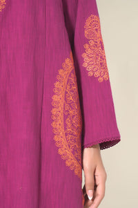 Unstitched 3 Piece Embroidered Thai Khaddar Suit