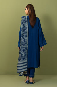 Unstitched 3 Piece Textured Slub Suit