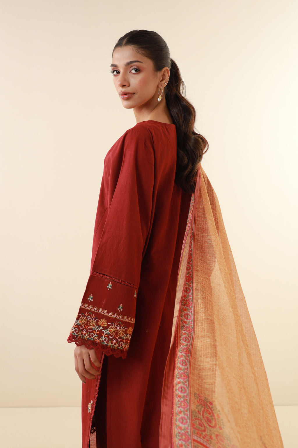 Unstitched 3 Piece Embroidered Lawn Suit