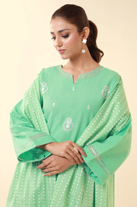 Unstitched 3 Piece Embroidered Lawn Suit