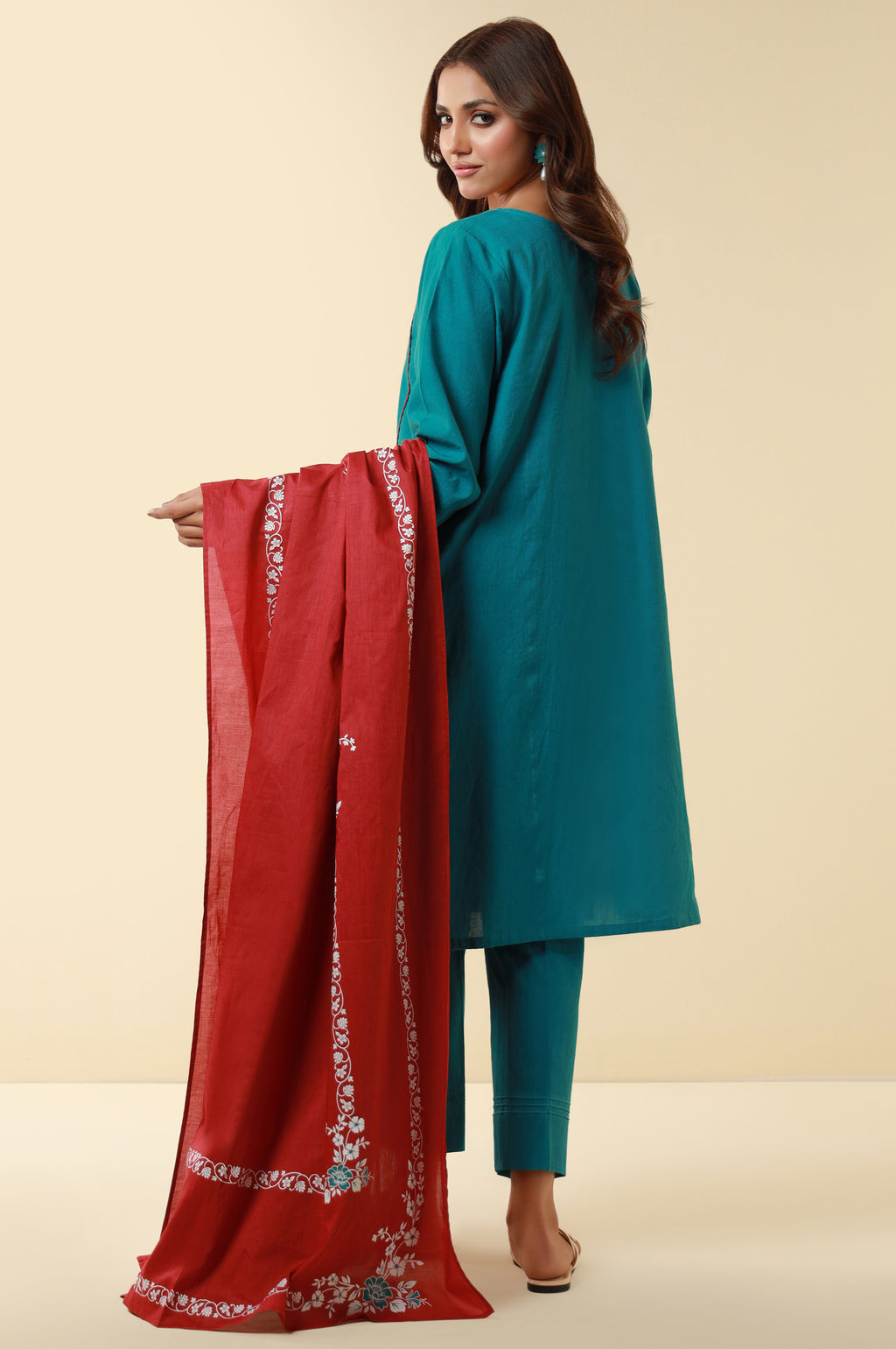 Unstitched 3 Piece Embroidered Lawn Suit
