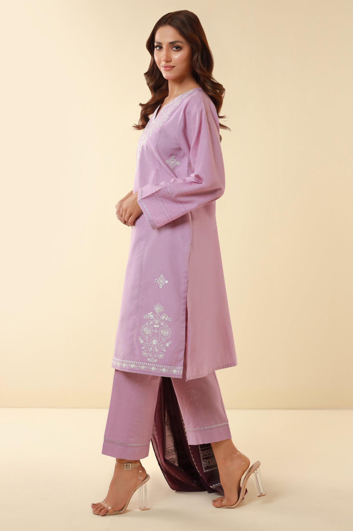 Unstitched 3 Piece Embroidered Lawn Suit