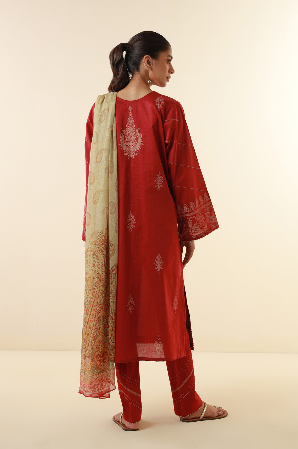 Stitched 3 Piece Printed Lawn Suit