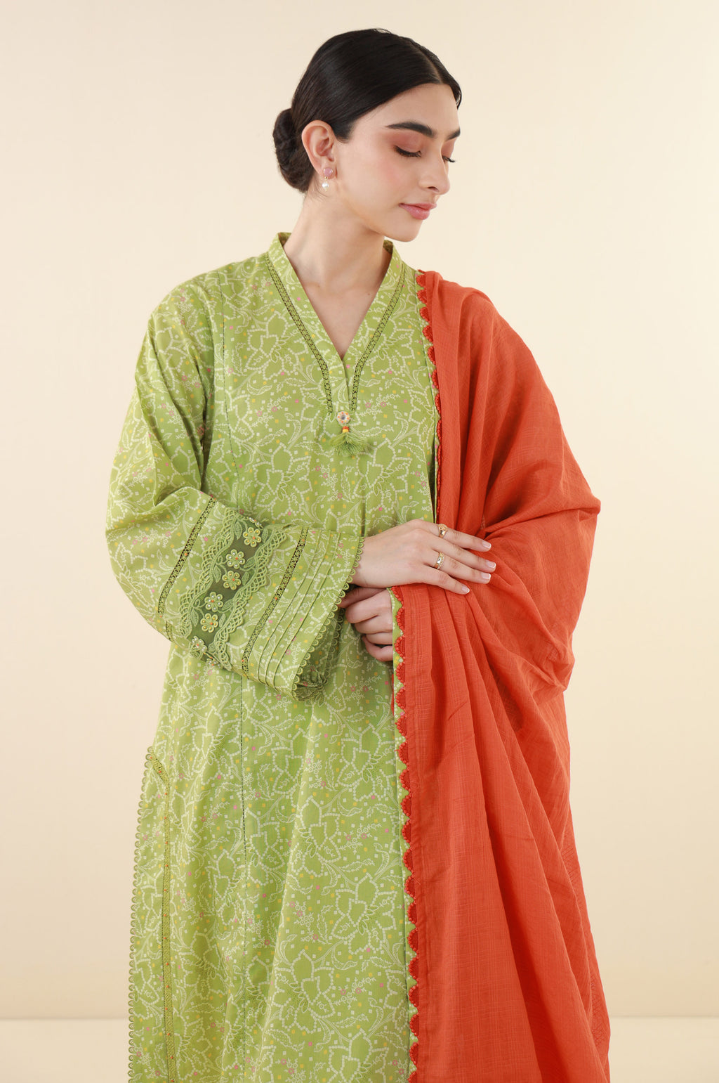 Unstitched 3 Piece Printed Lawn Suit