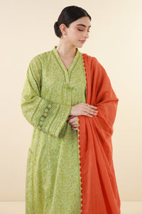 Unstitched 3 Piece Printed Lawn Suit