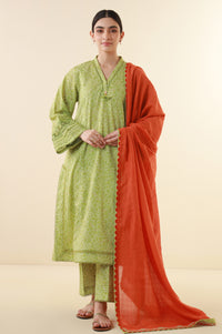 Unstitched 3 Piece Printed Lawn Suit