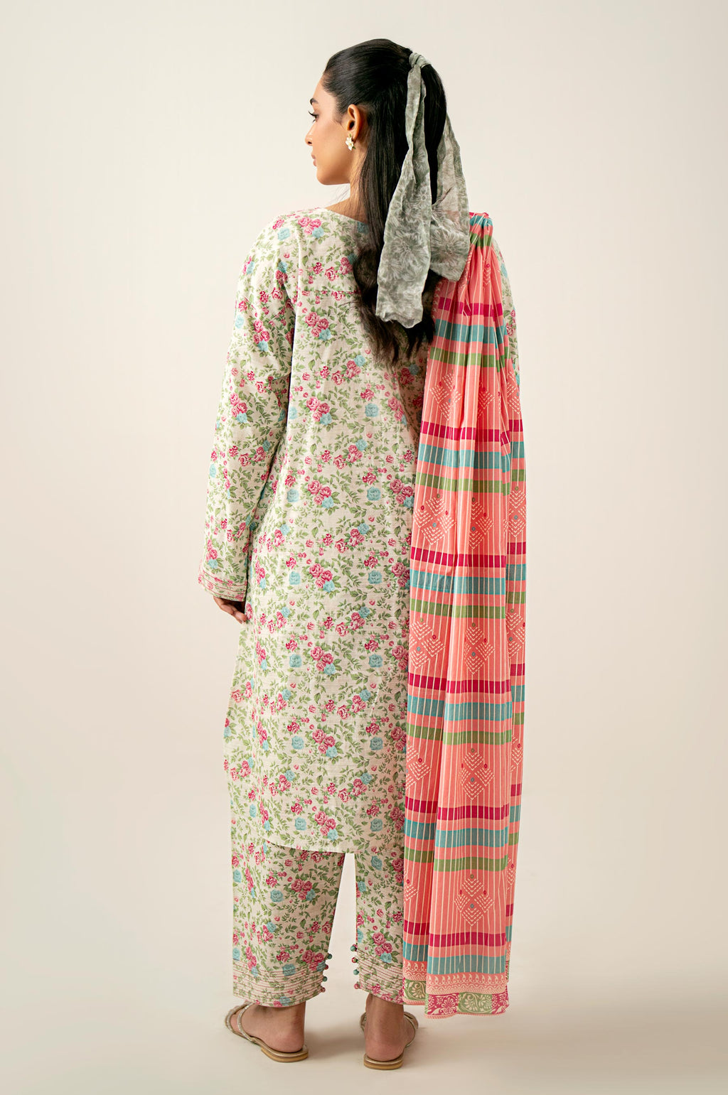 Unstitched 3 Piece Printed Lawn Suit