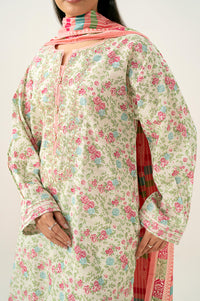 Unstitched 3 Piece Printed Lawn Suit
