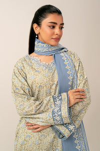 Unstitched 3 Piece Printed Lawn Suit