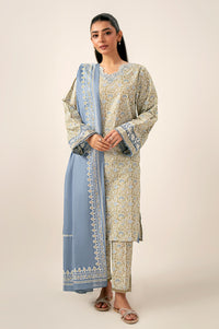 Unstitched 3 Piece Printed Lawn Suit