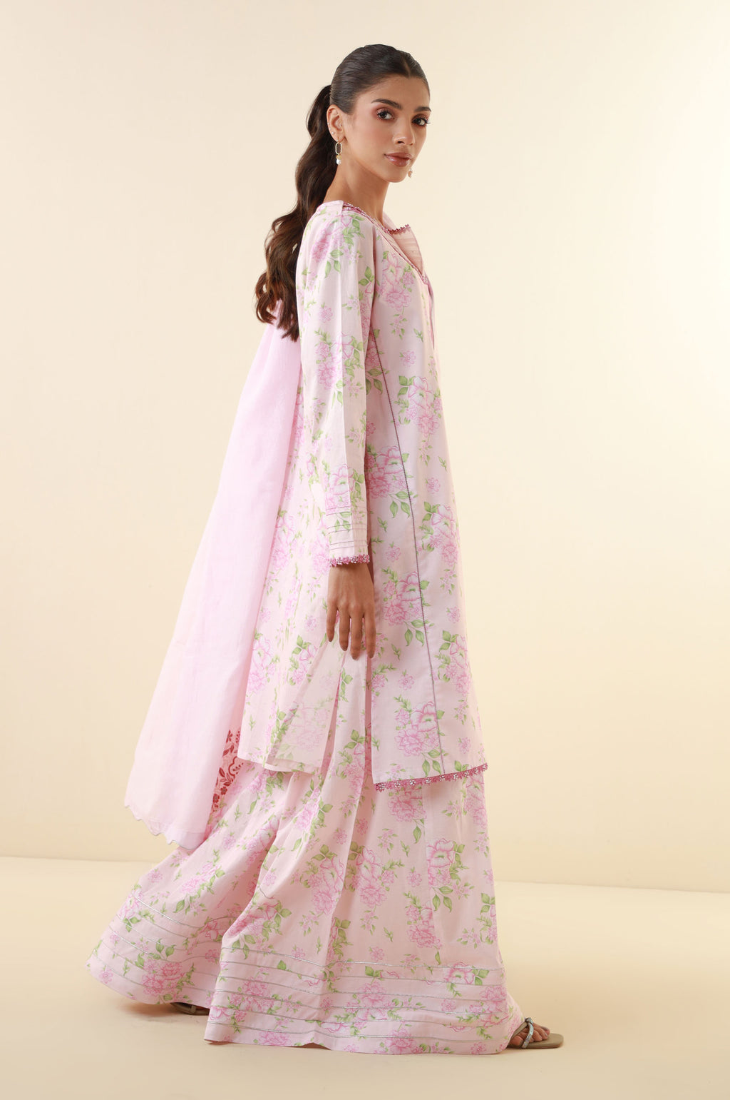 Unstitched 3 Piece Printed Lawn Suit