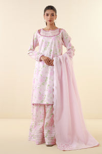 Unstitched 3 Piece Printed Lawn Suit