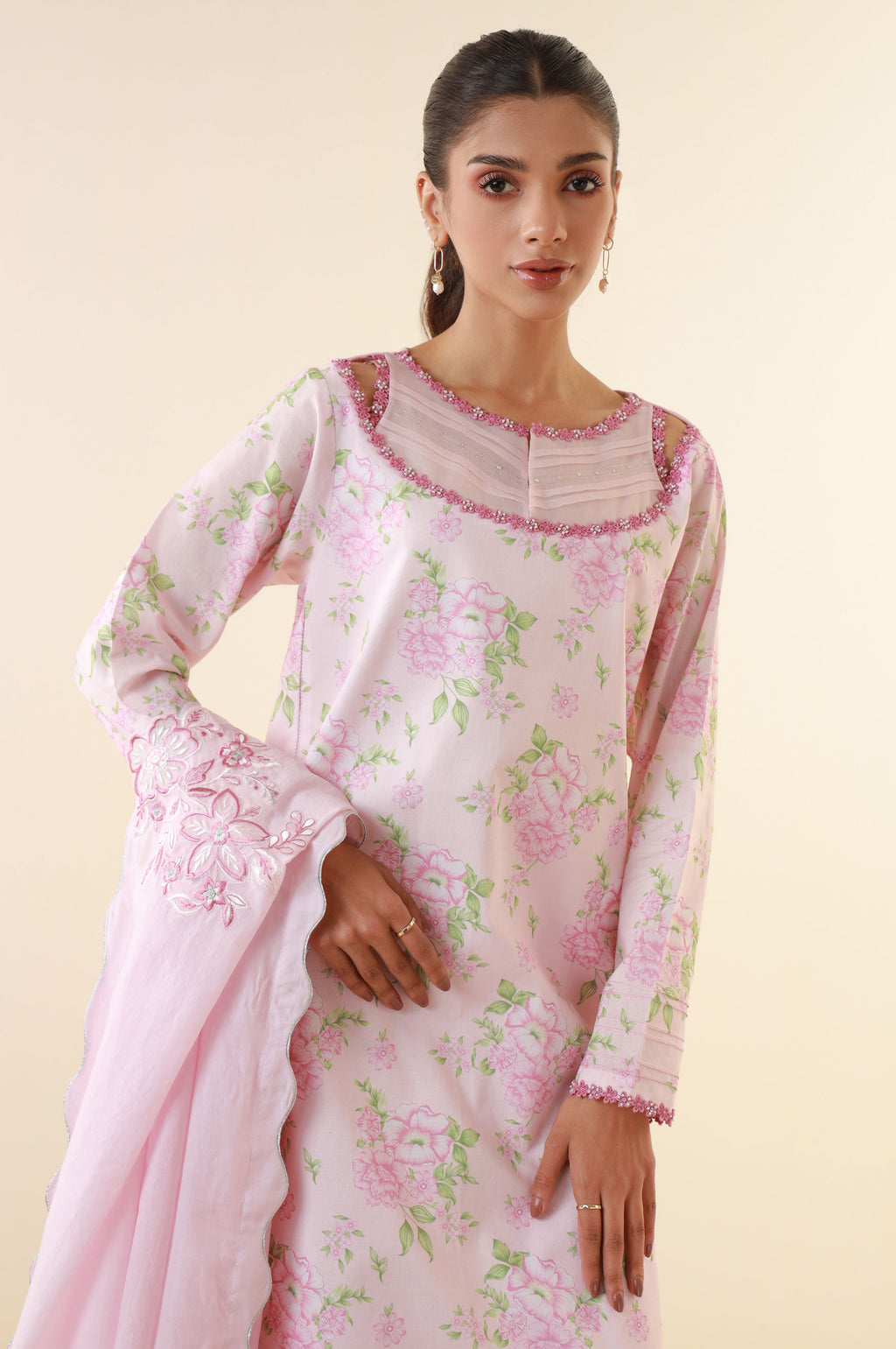 Unstitched 3 Piece Printed Lawn Suit