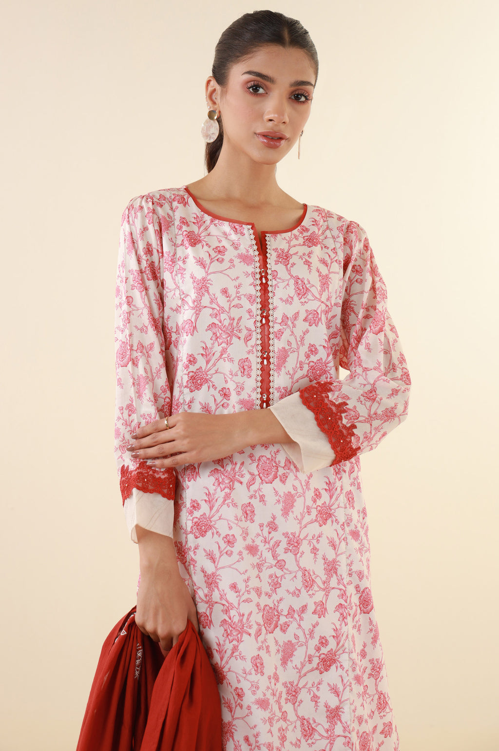 Unstitched 3 Piece Printed Lawn Suit