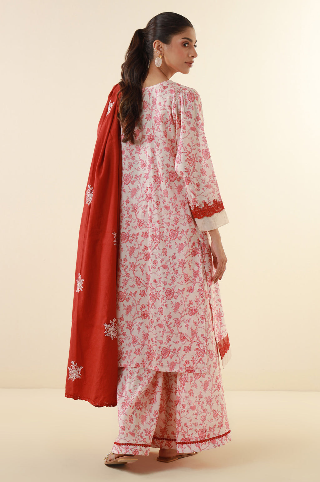 Unstitched 3 Piece Printed Lawn Suit