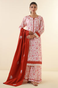 Unstitched 3 Piece Printed Lawn Suit