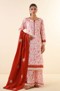 Unstitched 3 Piece Printed Lawn Suit