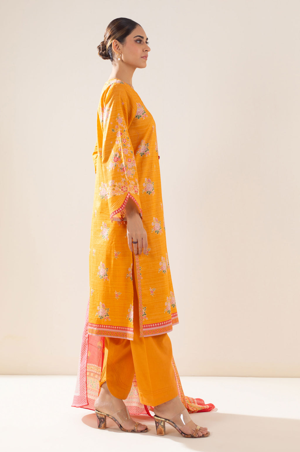Unstitched 3 Piece Printed Lawn Suit