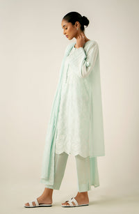 Stitched 3 Piece Embroidered Chikankari Lawn Suit