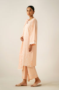 Unstitched 3 Piece Embroidered Chikankari Lawn Suit