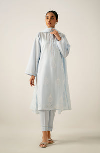 Unstitched 3 Piece Embroidered Chikankari Lawn Suit