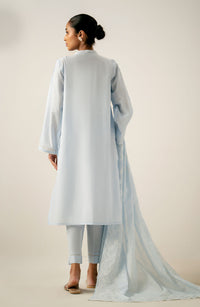 Stitched 3 Piece Embroidered Lawn Chikankari Suit