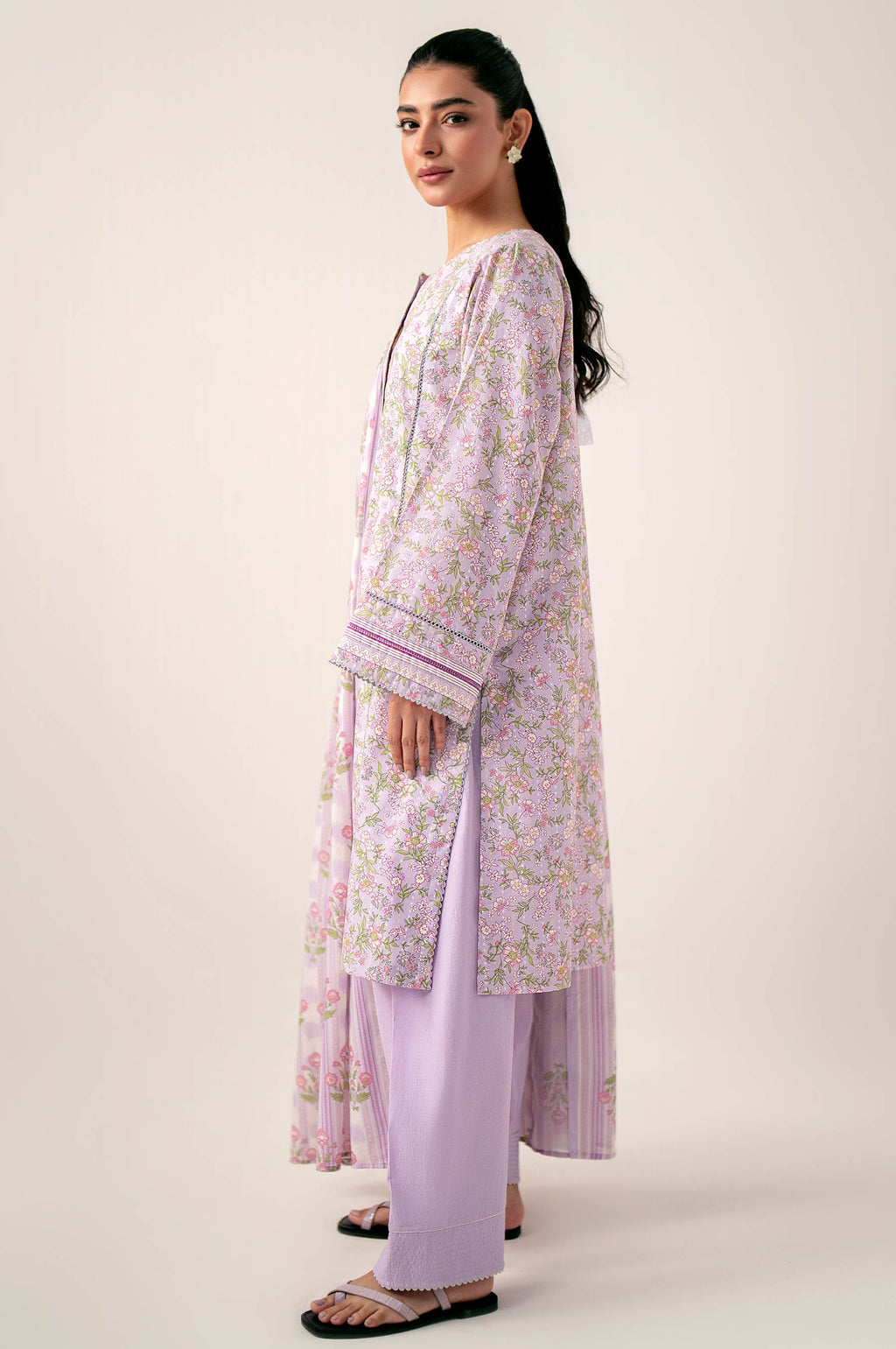 Stitched 3 Piece Printed Lawn Suit