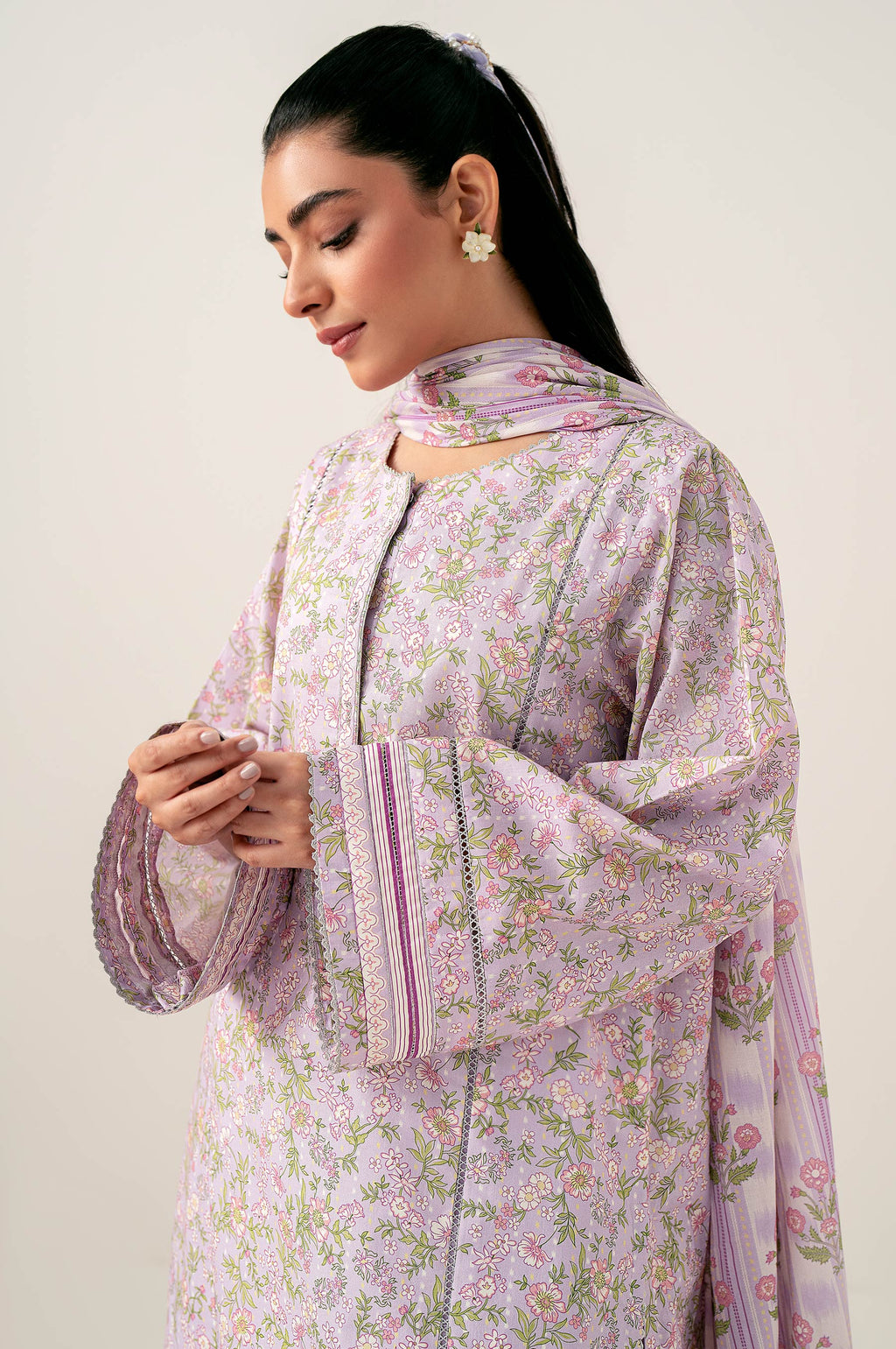 Stitched 3 Piece Printed Lawn Suit