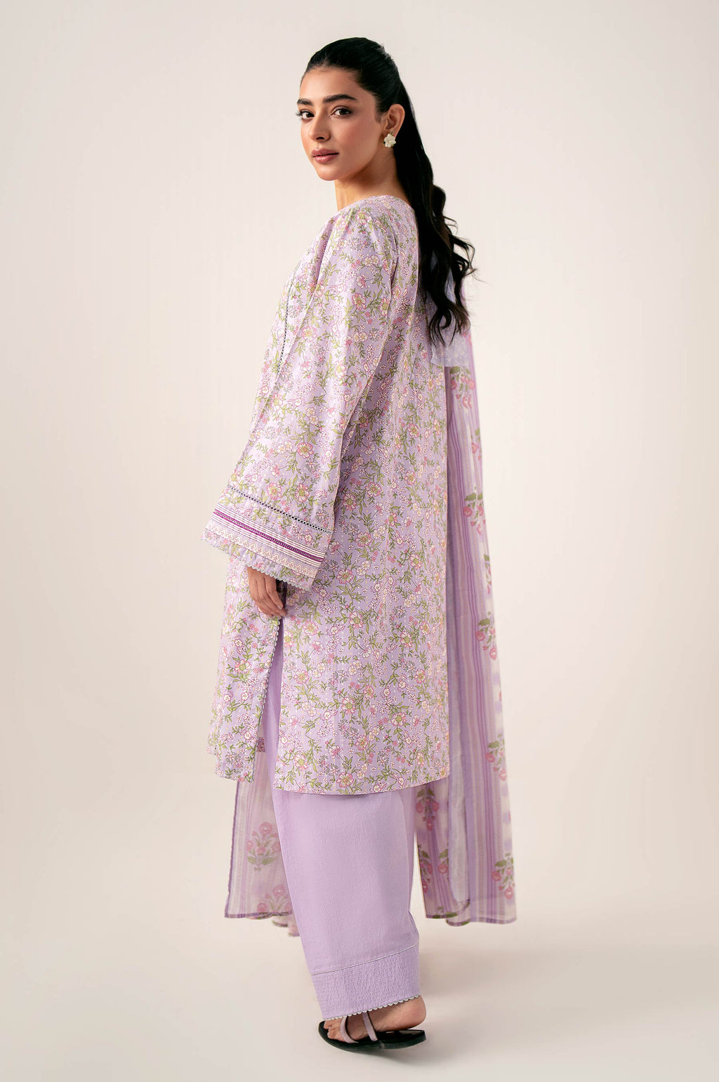 Stitched 3 Piece Printed Lawn Suit
