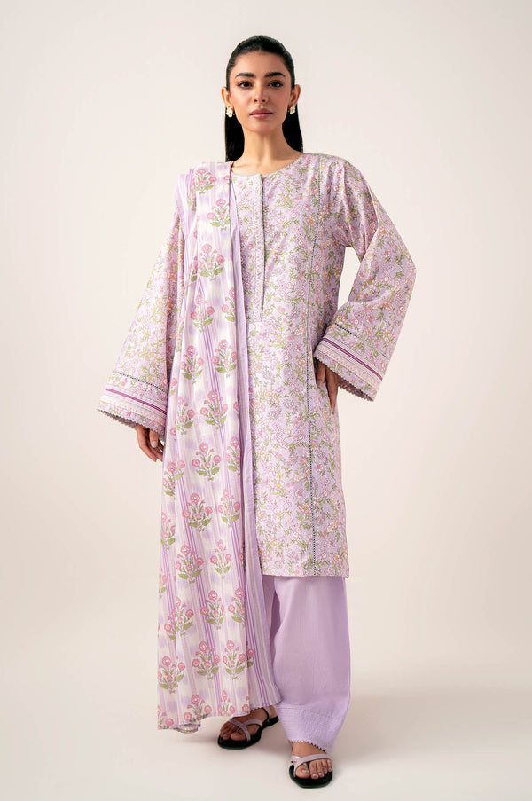 Stitched 3 Piece Printed Lawn Suit