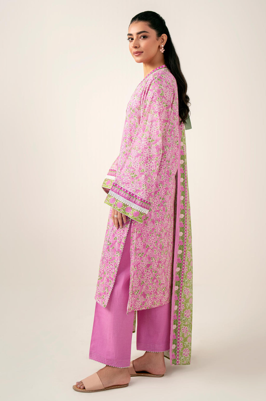 Stitched 3 Piece Printed Lawn Suit