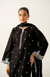 Unstitched 3 Piece Printed Chikankari Lawn Suit