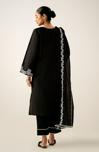 Unstitched 3 Piece Printed Chikankari Lawn Suit