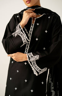 Unstitched 3 Piece Printed Chikankari Lawn Suit
