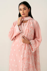 Stitched 3 Piece Embroidered Chikankari Suit