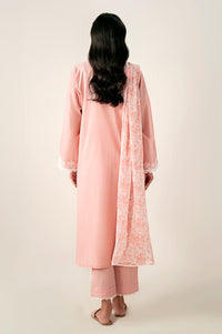 Stitched 3 Piece Embroidered Chikankari Suit