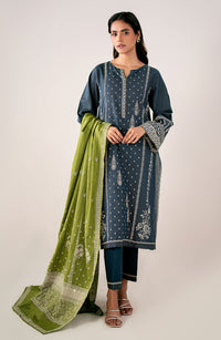 Unstitched 3 Piece Paste Printed Dobby Mysuri Suit