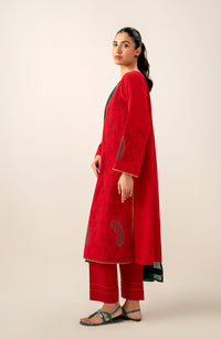 Stitched 3 Piece Embroidered Lawn Suit