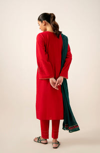 Stitched 3 Piece Embroidered Lawn Suit
