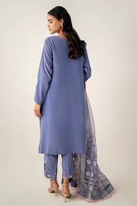 Unstitched 3 Piece Embroidered Oak Silk Shirt with Cotton Net Jacquard Dupatta