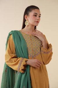 Unstitched 3 Piece Embroidered Textured Lawn Suit