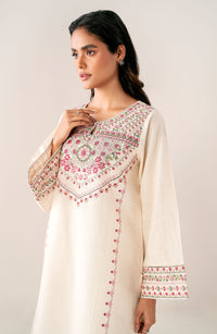 Unstitched 3 Piece Embroidered Textured Suit