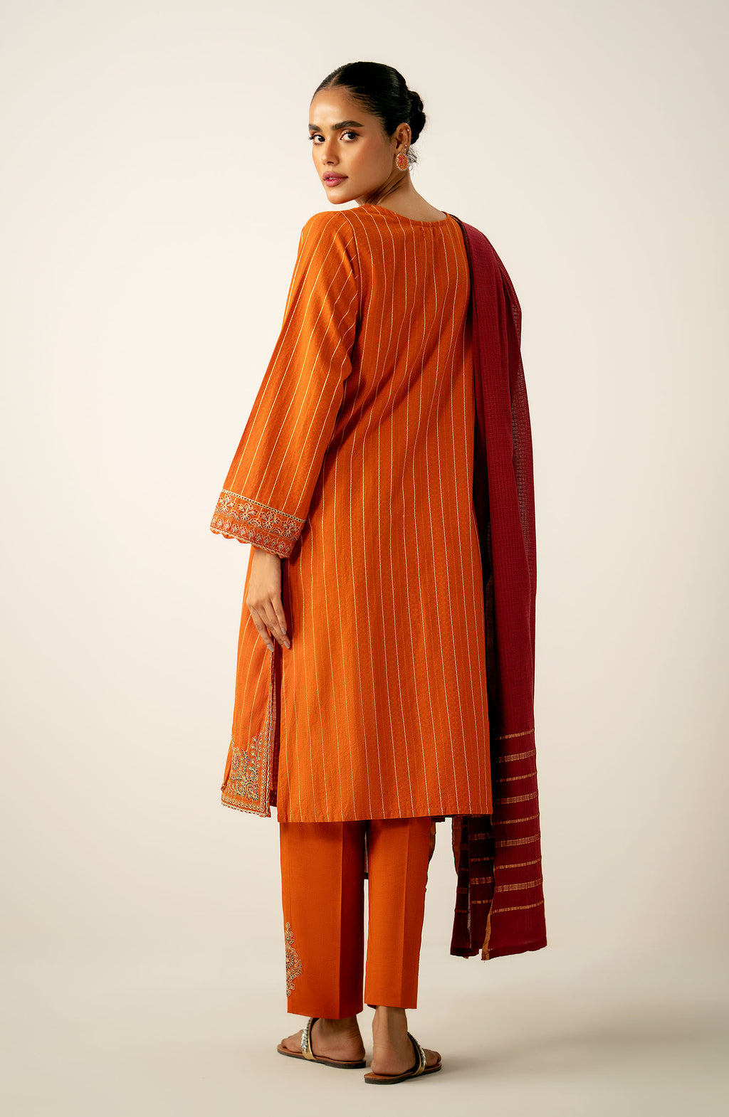 Stitched 3 Piece Embroidered Mysuri Suit