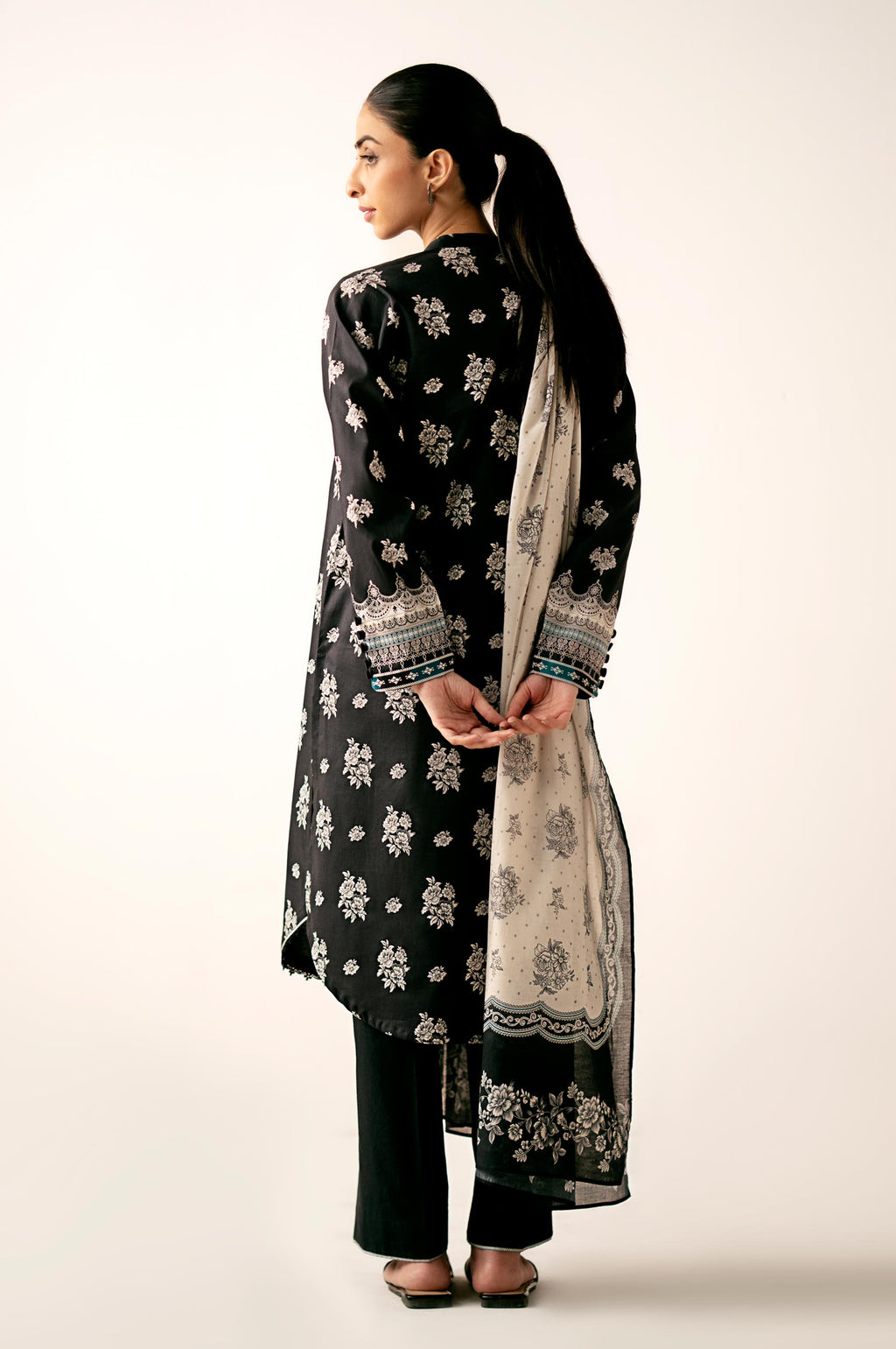 Stitched 3 Piece Printed Lawn Suit