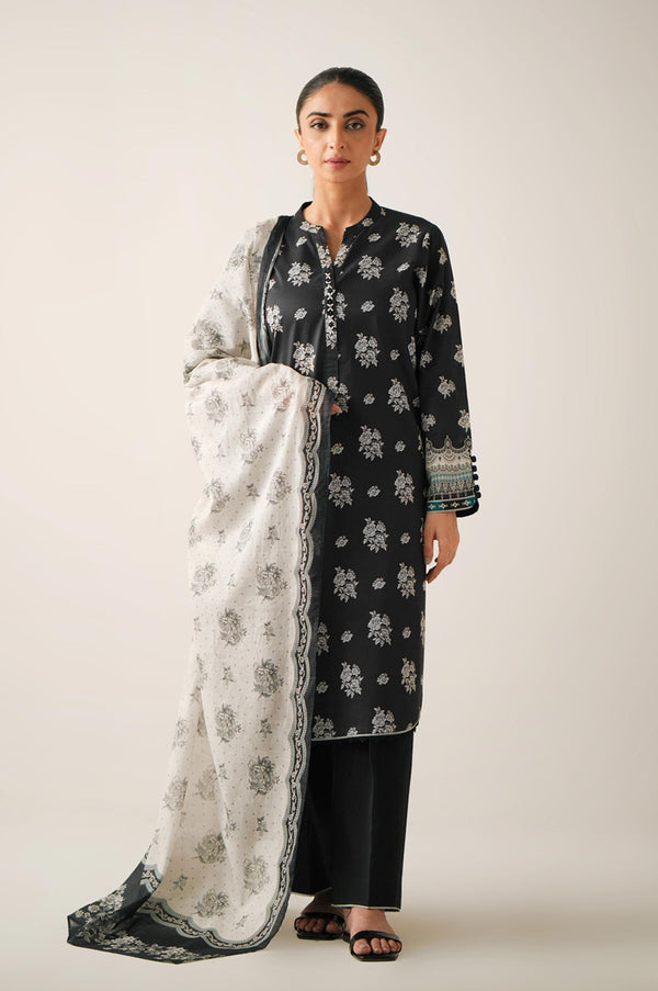 Stitched 3 Piece Printed Lawn Suit